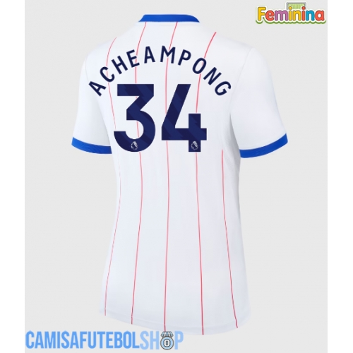 Camisa de time de futebol Chelsea Josh Acheampong #34 Replicas 3º Equipamento Feminina 2026-27 Manga Curta